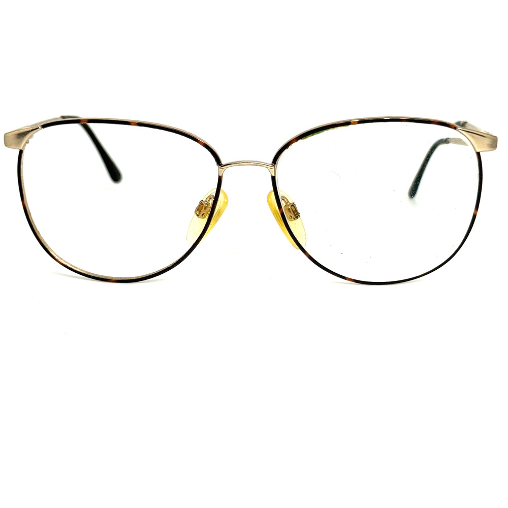 MARCOLIN Mod 7112 Brown/ Gold Swarovski Crystal Eyeglasses Frame 54-17-140 14312